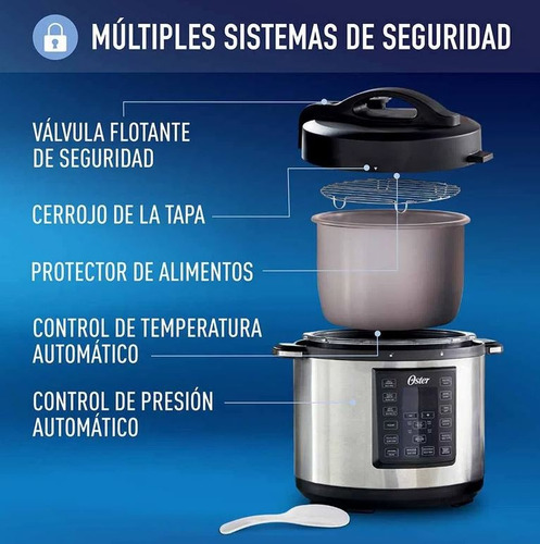 Multi-olla Rápida Oster® 5,7 Litros Y 12 Funciones