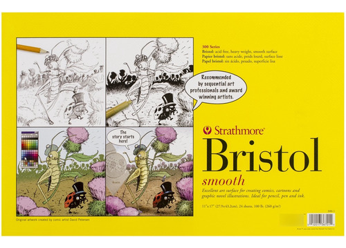 Strathmore Paper Serie 300 Arte Secuencial Bristol Suave 24