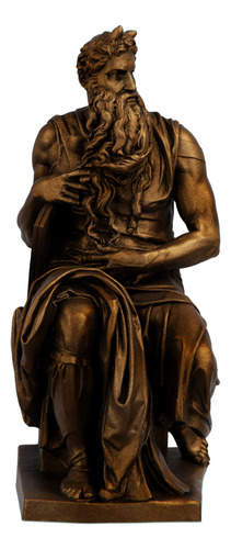 Estátua Moisés - Michelangelo Cor Cor Cobre Antigo