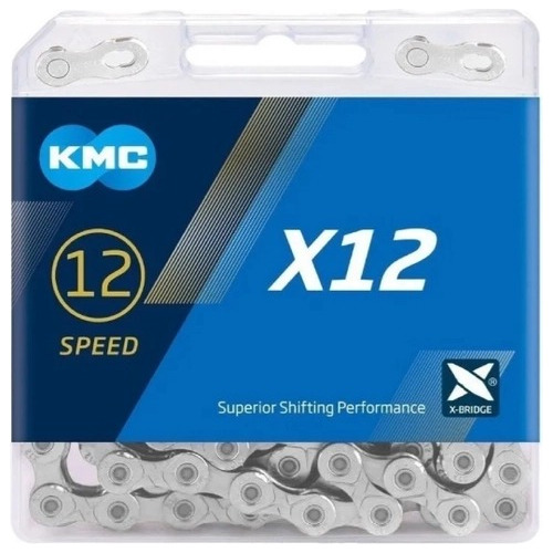 Corrente Kmc X12 Silver Prata 126 Elos 12v 1x12v Mtb Speed