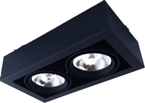 Imagen 2 de 5 de Cardanico Plafon P/2ar111 Blanco Spacelucciola Lamp Pro Dim