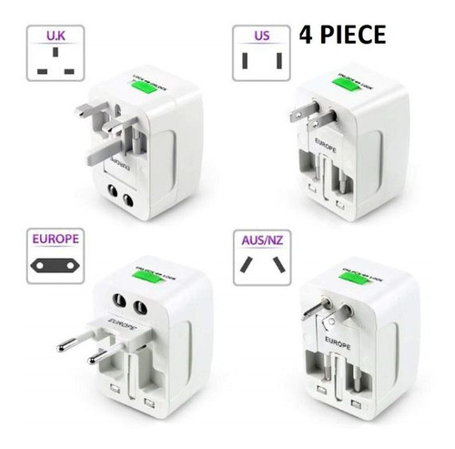 Enchufe Universal De Viaje, Adaptador De Corriente De Paises