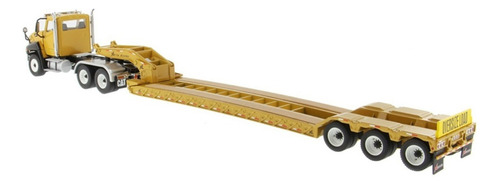 Caterpillar Ct660 com Lowboy Xl 120 1:50 Diecast Masters Color Yellow