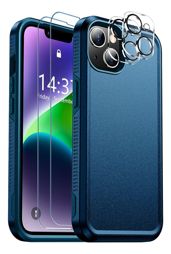 Funda Spidercase, Para iPhone, Protectora 360°, Azul Océano