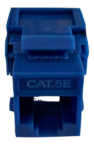 Jack Rj-45 Tipo Keystone Color Azul Conector De Redes Cat 5e