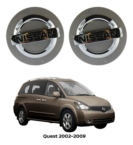 Par Tapones Grises Quest 2008 Nissan