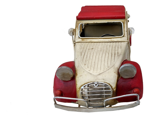 Auto De Chapa Citroen Antiguo Decoración (Usado)