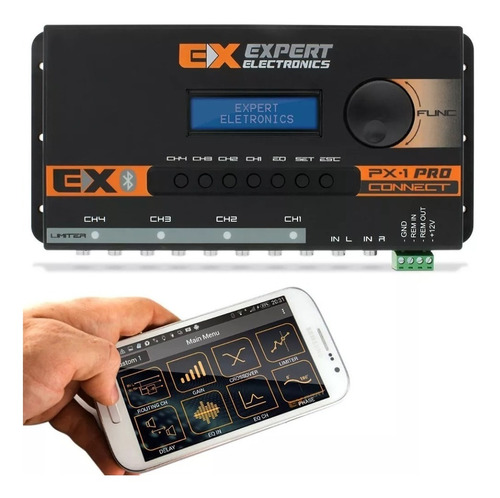 Processador Bluetooth Px1 Connect Crossover + Equalizador