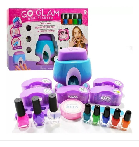 Cool Maker Go Glam Decora 8 Esmaltes + Stickers Juguete Niña