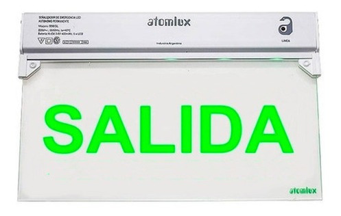 Cartel Led Luminoso Indicador Salida Atomlux Autonomo