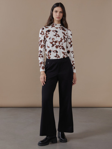 Pantalón Palazzo De Punto Tramado Esther Mujer Asterisco