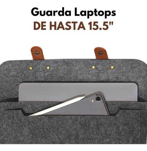 Imagen 5 de 10 de Mochila Portafolio Para Laptop Maletín Con Compartimentos
