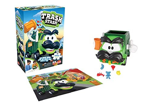 Juego Goliath Trash Stash Con Rompecabezas De 24 Piezas Para