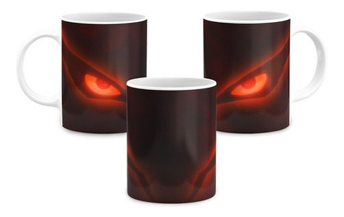 Caneca Kurama Raposa De 9 Caldas Olhos - Naruto Shippuden