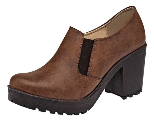 Zapato Casual D.k.ch Rogue 102 Color Cafe Mujer Tx5