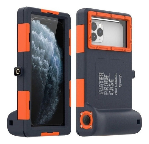 Zj Capa De Telefone Subaquática Impermeável Shellbox Com