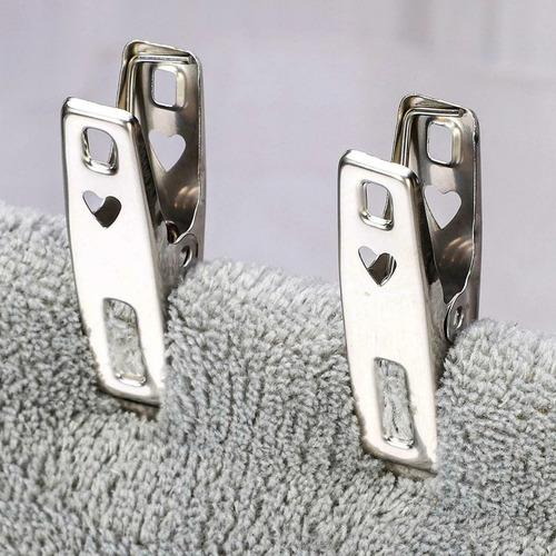 N 80 Pinzas Clips Acero Inoxidable Metal For Ropa Cocina