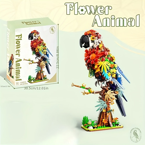 Set De Bloques De Construcción Parrot Vibrant Rainbow Parrot
