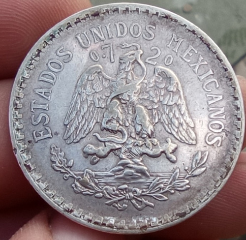 México Plata 1 Peso 1922. Hermosa Muy Buen Estado. 