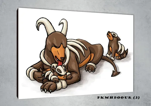 Cuadros Poster Pokemon Houndour Evolucion 20x29 (our 2)