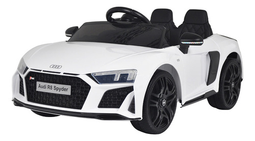 Carro Elétrico Infantil Motor Audi R8 Spyder Som 12v Branco