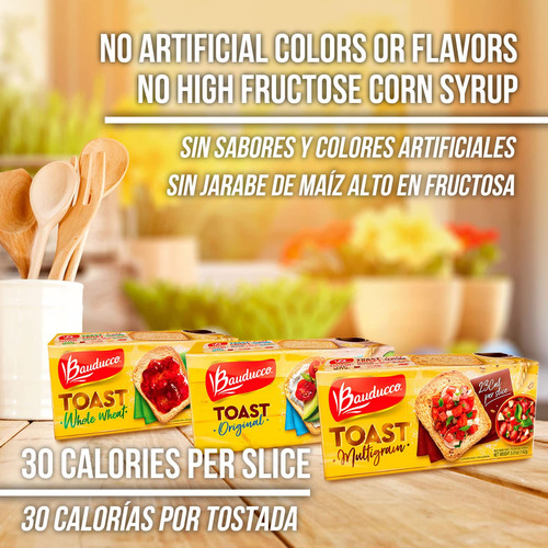 Tostada De Trigo Integral Bauducco - Pan Tostado Delicioso,