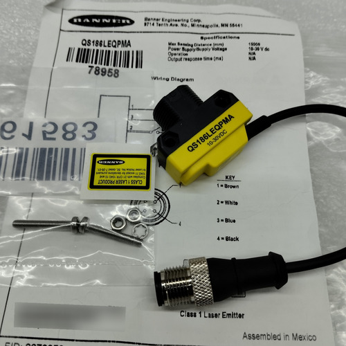 Banner Qs186leqpma 78958  Sensor Laser Emisor