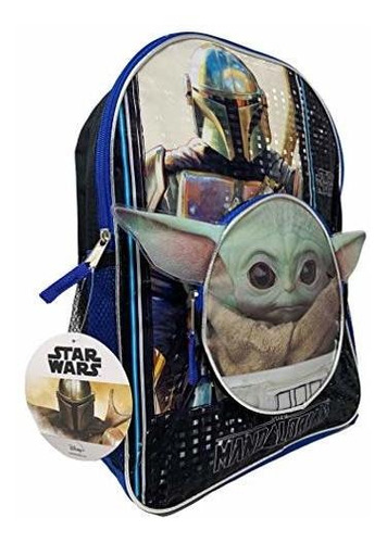Star Wars The Child  Baby Yoda 16  Backpack With Head Shaped
