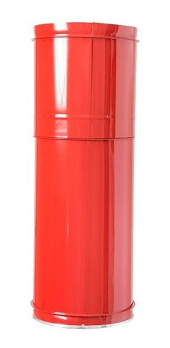 Spiro Inox Bote Para Basura Acero Inox Rojo 20x58 Cm/13 Lts
