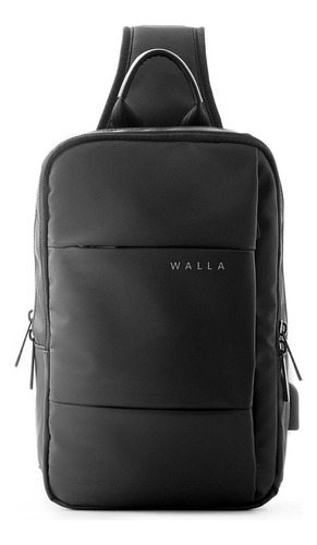 Mochila Walla - Apex / Bandolera Urbana Viaje - Premium Color Negro