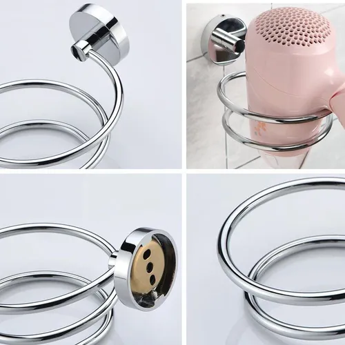 Soporte Para Secador De Pelo De Baño Sweton, Montaje En Pare