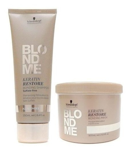 Schwarzkopf Blondme Kit Rubios Shampoo 250ml + Mascara 500ml