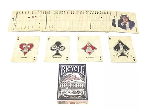 Baralho Bicycle U.S. Presidents Azul Cidade do Poker - Cidade do