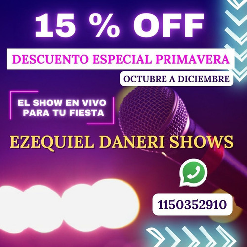 Cantante Show En Vivo Para Tu Evento Con Animación