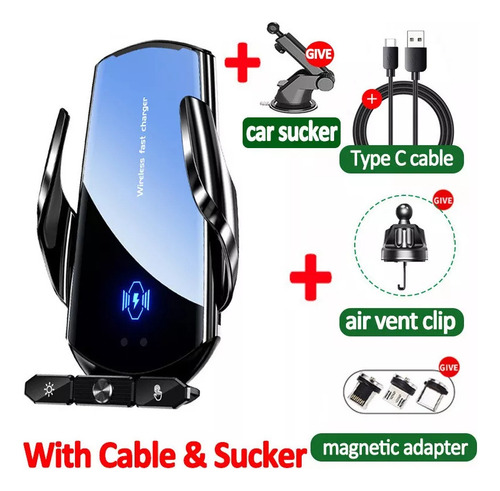 Yy E Carregador Sem Fio Para Carro De 120 W, Suporte