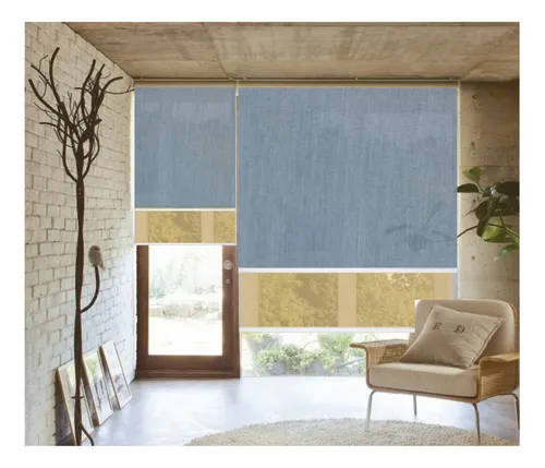 comprar Cortinas De Tela Doble Traslúz Y Sunscreen 130x220 Roller
