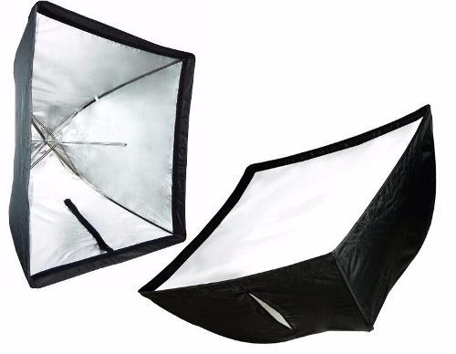 Imagem 5 de 6 de Softbox Sombrinha 90x90cm Universal P/ Iluminação De Estúdio