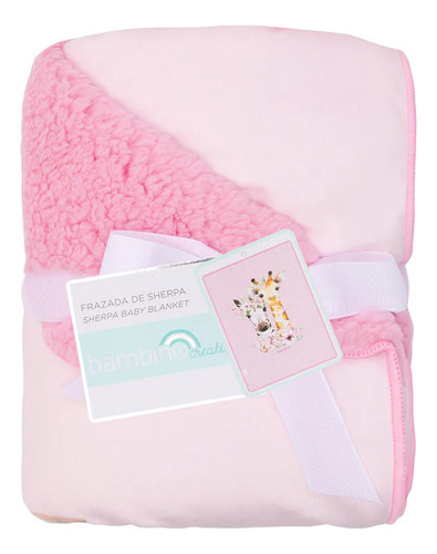 Frazada Plush Sherpa Bambino Bebe Niño Niña