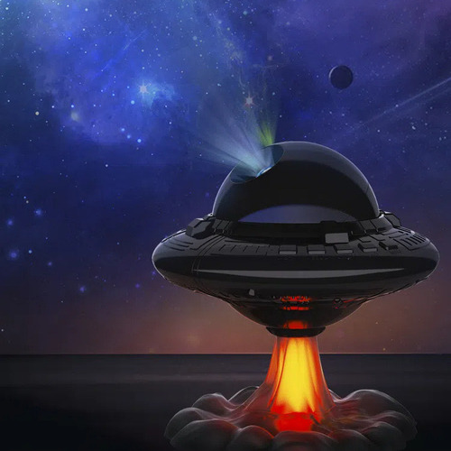 . Luz De Noche Pequeña Colorida Ufo Star Sky Projector Light