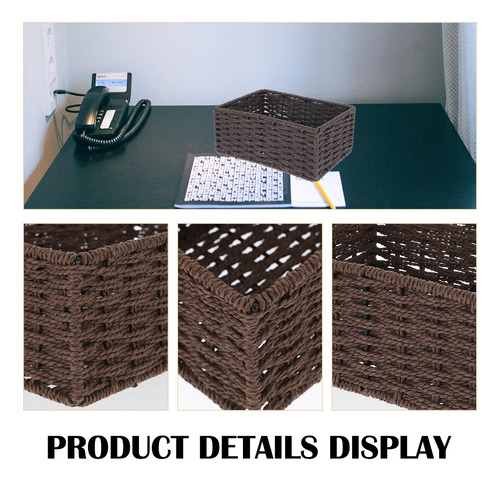 Organizing Basket, Caja De Almacenamiento De Escritorio Teji