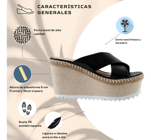 Alpargatas Plataformas Sandalias Con Yute Natural Moda Dama