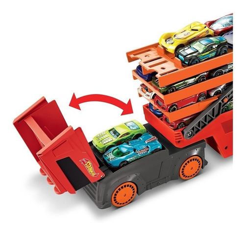 Caminhão Hot Wheels Mega Red Hauler 50th - Mattel Ghr48