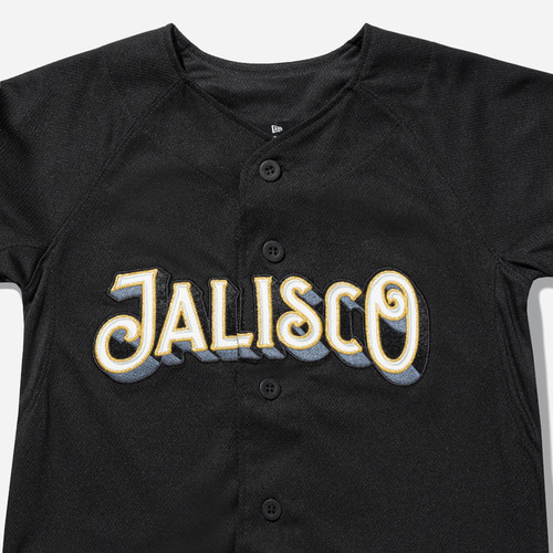 Jersey Newera Charros Jalisco Beisbol Lmb25 Negro Oro Infant