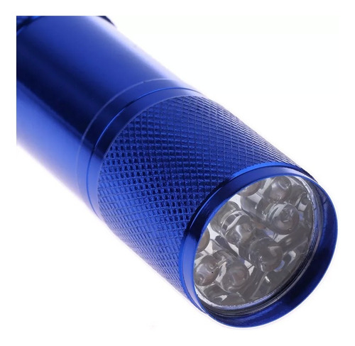 Linterna Uv Lampara Ultravioleta 9 Led Luz Negra Billetes F Linterna A Escoger Luz Blanco