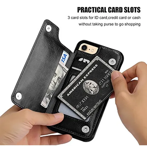 Funda Cartera Para iPhone SE(2022) iPhone SE(2020) iPhone -4