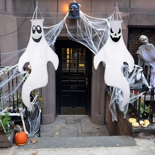 Galhardetes De Fantasmas De Halloween De 120 Cm, 2 Unidades.