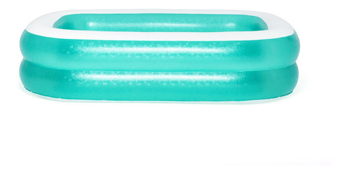 Imagen 6 de 8 de Pileta Inflable Rectangular 54005 Azul 201x150x51cm Bestway