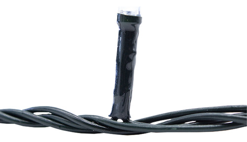 Serie Navideña 100 Luces Led Tipo Lupa Luz Blanca 6.5 Mts Luces Blanco