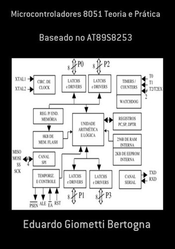 Microcontroladores 8051 Teoria E Prática: Baseado No At89s8253, De Eduardo Giometti Bertogna. Série Não Aplicável, Vol. 1. Editora Clube De Autores, Capa Mole, Edição 1 Em Português, 2015