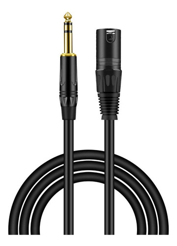 Cable De Audio Balanceado De 6,35 Mm A Xlr, Estéreo Macho A